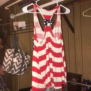 red,white and blue tank